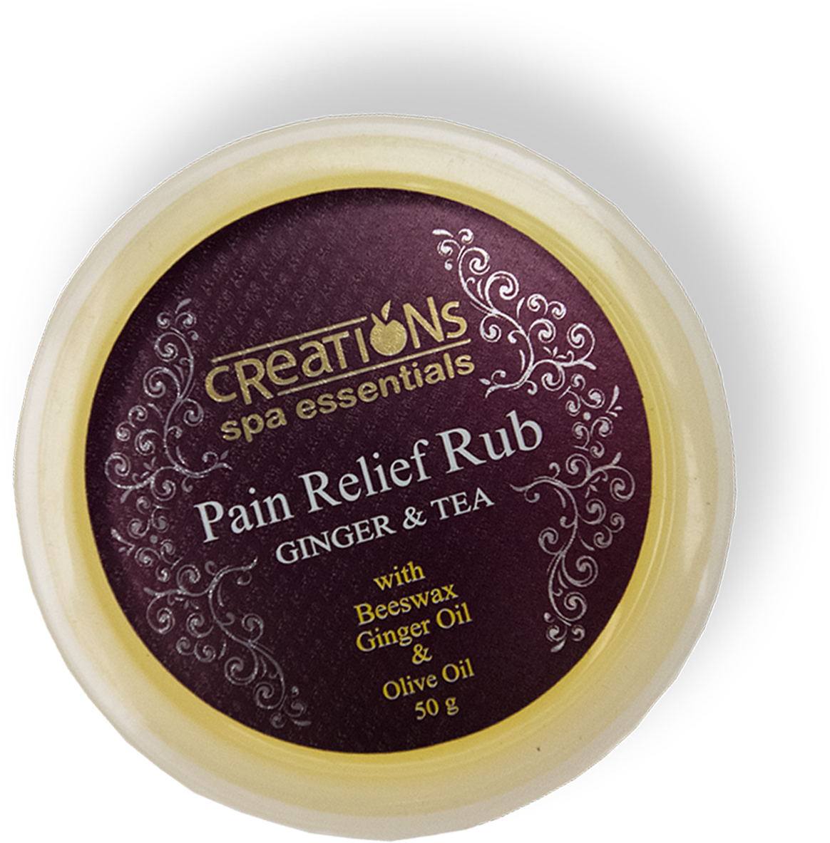 Creations Spa Essentials Massage Rub, Zest with Ginger Oil, Chili Oil &  VCO, Size 50g (Pack of 1), Orange